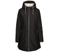 Trespass Neeska Veste imperméable avec doublure en polaire douce et capuche pour femme, Noir, L