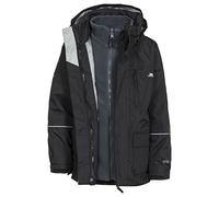 Trespass Prime II Veste Fille; Veste imperméable; cahouet; Veste Chaude; Veste Enfant; Veste Garcon Enfant Noir FR: XS (Taille Fabricant: 3/4)
