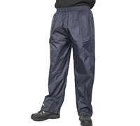 Trespass Pantalon Qikpac – Surpantalon imperméable, poches extérieures – Bleu marine foncé XXL