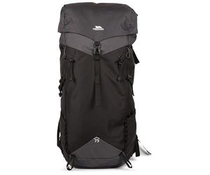 Trespass Sac à dos de randonnée 75 l - Compartiment principal avec cordon de serrage, système dorsal réglable, système de bâtons de marche, système de sac d'hydratation, housse de pluie en tissu