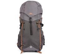 Trespass Sac à dos de randonnée Pass 35 - Compartiment à cordon de serrage, flux d'air, poche avant, système de poteau, sac d'hydratation, poches pour bouteilles, sangle de poitrine, étanche 5000 mm