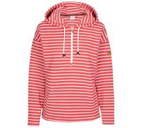 Trespass Sweat à capuche à manches longues pour femme avec demi-fermeture éclair douce, rouge, XL