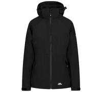 Trespass Tilbury Veste imperméable doublée en taffetas avec capuche pliable pour femme, Noir, L