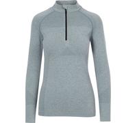 Trespass - Top "Pelina" avec demi-zip pour femmes - Actif Manches Longues TP6384 (S) (Brouillard Bleu Vert)