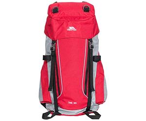 Trespass Trek Mixte sac à dos bandoulière réglable Sac logo - rouge - OS