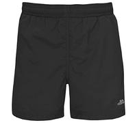 Trespass Trey Short Sport; Short garçon; Short Manches Courtes; Short Confortable; Jolie Short; Short avec Print; Short Enfant Garçon Noir FR: XS (Taille Fabricant: 3/4)