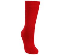 Trespass Tubular Chaussettes de Ski Mixte Adulte, Rouge, 4-11