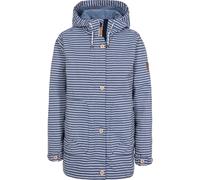 Trespass Veste de pluie pour femme Offshore avec capuche, imperméable TP5008 (2XS) (Bleu marine rayé)