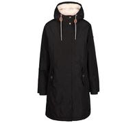 Trespass Veste imperméable pour femme avec polaire Sherpa et capuche, Noir, M