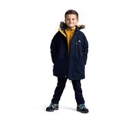 Trespass Veste imperméable style parka pour garçon avec capuche amovible coupe-vent coutures thermocollées manteau d'école veste décontractée doublée en polaire