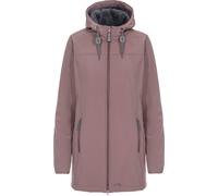 Trespass Veste Kristen pour femme, avec capuche, imperméable, longueur plus longue TP4195 (2XL) (Vieux rose foncé)