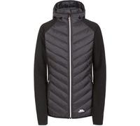 Trespass Veste matelassée pour femmes Boardwalk avec capuche et manches en polaire, légère TP3537 (S) (Noir)