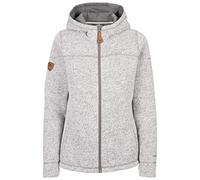 Trespass Veste polaire à capuche zippée pour femme, Gris, M