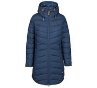 Trespass Veste rembourrée longue avec capuche et 2 poches pour femme Turka, bleu marine, S
