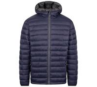 Trespass Veste rembourrée pour homme avec capuche et fermeture éclair sur le devant, bleu marine, XL