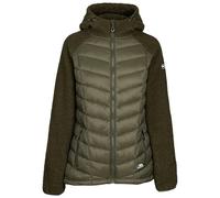 Trespass Wando Veste rembourrée Sherpa avec capuche et 2 poches pour femme, Dark Vine, XL