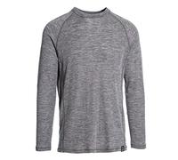 Trespass Wexler Antibacterial Long-Sleeved Baselayer Haut Homme, Gris foncé, XS