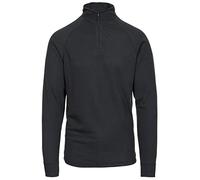 Trespass Homme Couche de base zippée Wise360 Séchage rapide manches longues Noir L