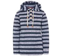 Trespass Women's Society Polaire chaude avec capuche 290 g/m² XXL Bleu marine/rayures