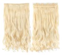 tressage de cheveux, tressage de cheveux humains, Extensions de cheveux synthétiques à clipser - Postiches arc-en-ciel naturels - 5 clips en une seule pièce - Extensions de cheveux ondulées multicolor