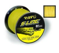 Tresse 8 brins Black Cat S-Line 450m - jaune - 0,55 mm
