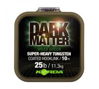 Tresse À Bas De Ligne Korda Dark Matter Tungsten Coated Braid 25lb Marron