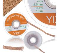 Tresse à Dessouder 2 mm x 1,5 m - Cuivre avec Flux | Haute Précision | Pour Réparation Électronique