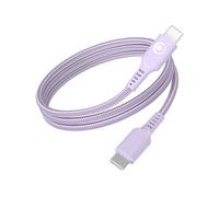 Bigben Connected - Câble USB-C vers USB-C tressé 1,2 m PD 60W 3A Violet Recyclé