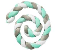 Tresse de décoration BABYCALIN - Coussin - Velours - 200 cm - Vert et taupe - BABYCALIN