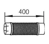 Tresse d'échappement DINEX 48259