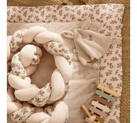 Tresse décorative ouatinée fleurs et beige (200 cm)