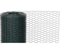 Tresse GARDEN HEX PVC 1000/16/0,9 mm, vert, RAL 6005, hexagonal, élevage, paquet de 25 m