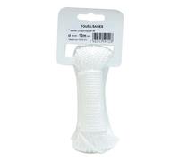 Tresse polypropylène - 8 fuseaux - 3 mm - carotte - 10 m - blanche