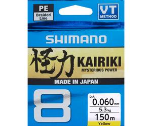Tresse Shimano Kairiki 8 150 m Jaune 0,16 mm