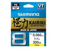 Tresse Shimano Kairiki 8 Jaune 300 m/0,06 mm