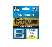 Tresse Shimano Kairiki 8 - Jaune - 300 m/0,20 mm