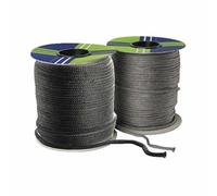 Tresse TRICOTEX noire 8mm 5m - DIFF - Joint d'étanchéité pour poêles et cheminées