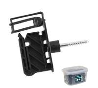 TRESSELEC - Isolateur clôture électrique à vis - 50pcs - Compatible avec Cordes, Cordons jusqu'à 6mm et Rubans jusqu'à 40mm - Trés robuste et facile à visser - Pour piquets Bois - Fermeture à clip