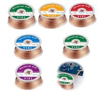 Tresses à Dessouder, 6 Pièces 1.5M Tresse de Dessoudage - 1.0/1.5/2.0/2.5/3.0/3.5mm - pour Enlever l'Étain de Soudure et Démonter les Composants Électriques