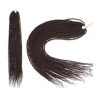 Tresses au crochet torsadées de 24 pouces, torsades fines pour femmes, extensions de cheveux synthétiques bleu ombré pour un usage quotidien-99J-24 pouces 30 brins