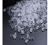 Tresses Colorées Pour Filles, 100 Pièces, Perles De Dreadlock, En Acrylique Transparent, Jumbo