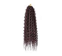 Tresses En Boîte Papillon De 24 Pouces, Cheveux Au Crochet Pré-boucle, Torsadées, Synthétique Pour un usage quotidien(Medium Brown)