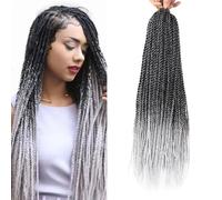 Tresses en Crochet Torsadées Sénégalaises 22 Pouces 4 Paquets Petites Tresses Havanes Pré-bou s 30 Racines/Pack Tresses en Boîte Synthétiques Extensions de Cheveux pour Femmes