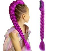 Tresses Rumi Braids de 66 cm (26 pouces), extensions cheveux synthétiques for cosplay avec pinces faciles à poser