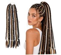 Tresses Viking, extension de queue de cheval tressée longue Boho, pince Dreadlock dans les extensions cheveux en queue cheval tresses Viking, style d'une minute, 24 pouces, style 2