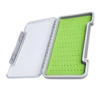 Tressify Boîte à hameçons de pêche à la Mouche en Silicone Transparent, 121 emplacements, Rangement imperméable pour leurres, hameçons et Accessoires, Coque ABS avec Couvercle sécurisé