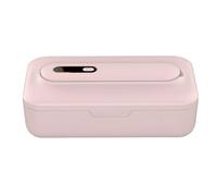Tressify Boîte de stérilisation à lumière rose, désinfectant portable pour pinceaux de maquillage, téléphones, outils, accessoires, tube lumineux, désinfection trioxygène, purification automatique