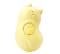 Tressify Brosse à vapeur électrique pour chat - Peigne de toilettage doux - Outil démêlant de massage - Auto-nettoyant - Rechargeable sans fil - Jaune