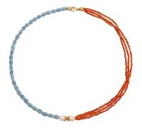 Tressify Collier en perles pour femme, colliers bohèmes faits main avec pierres naturelles et perles imitation, à porter au quotidien et en vacances à la plage, style raffiné et facile à associer