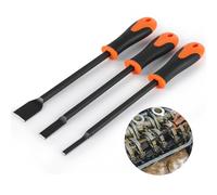 Tressify Grattoir à joint en acier au chrome vanadium, ensemble de racloirs de joints automobiles, grattoirs robustes, grattoir de fenêtre avec lame, pour enlever les joints, 3 pièces